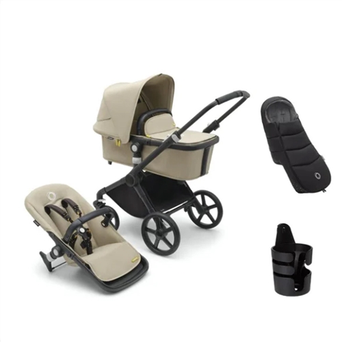 Bugaboo Fox Cub Essentials Pushchair Bundle - Desert Taupe- available ...